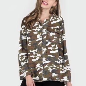 😎 CLEARANCE! LONG SLEEVE CAMO BUTTON UP JKT